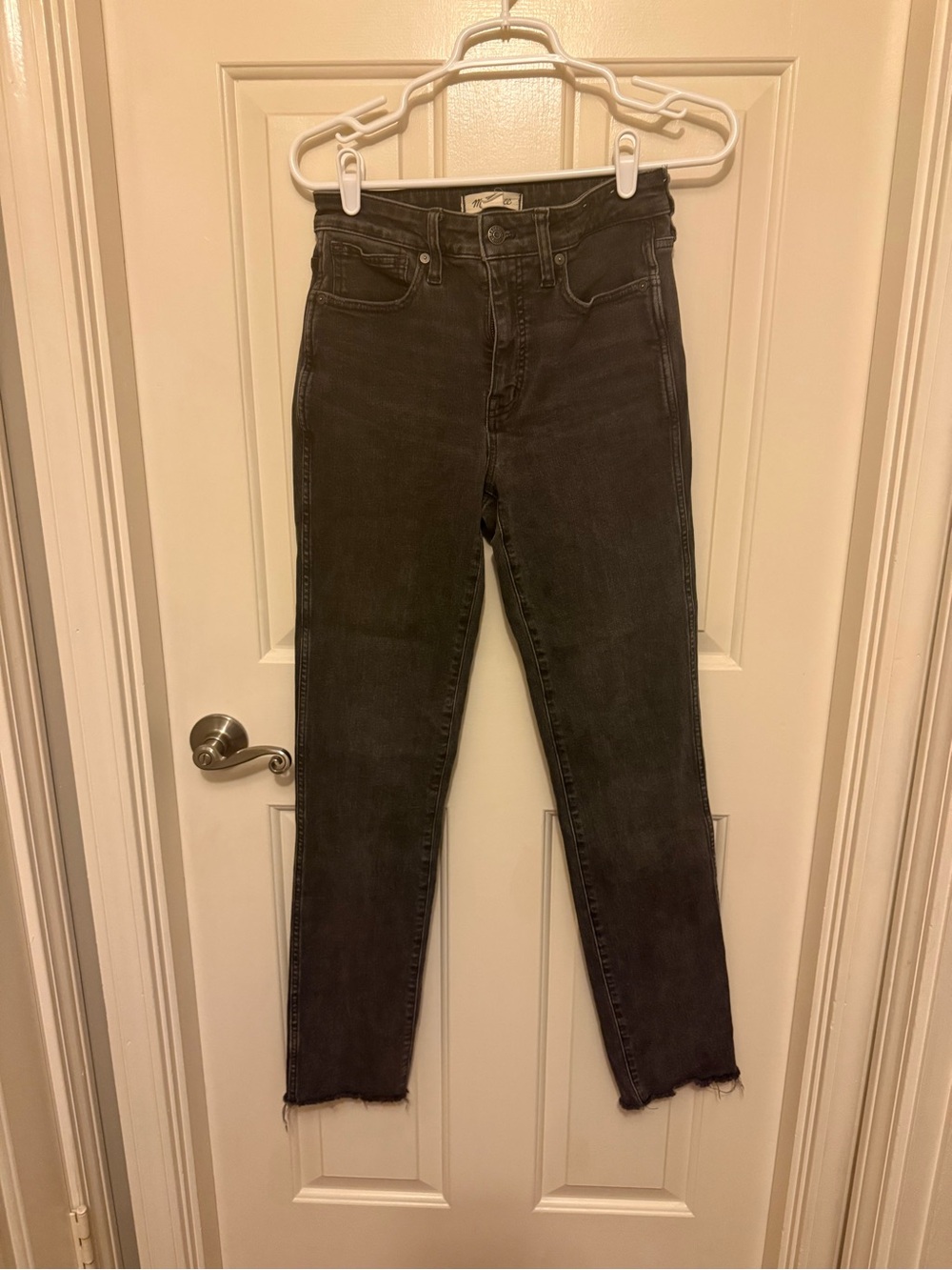 Madewell Straight-Leg High-Rise Black Jeans